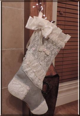 lace christmas stocking
