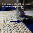  Bias tape to stitch in the ditch